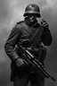 Placeholder: bad ass elite soldier in 1950 concept