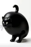 Placeholder: balloon shaped like the butt of a black cat