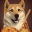 Placeholder: doge in a pile of bread