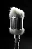 Placeholder: microphone covered with white fur