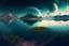 Placeholder: epic, cosmos, persons, big epic lake, planet, vegetation, hd