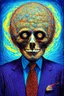 Placeholder: madness is the soul's protest; surrealistic optical art