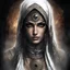Placeholder: Quick details (((Night))), (((Dark Tones))), (((Black Filter))), (Dark Out), Luis Royo style illustration of a beautiful eye-catching ancient Arab-Islamic figure, (((Slim frame exudes... With confidence and resilience))), Intricate full sleeve tattoo, (quad color combination), 32k resolution, best quality, stare into camera, white light. By LeCrot. (((fully dressed)))