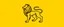 Placeholder: wide heraldry Lion, full body , black outline and red interior on yellow background, simplified vector logo