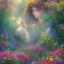 Placeholder: bright fairy in a flowery landscape synthwave, colorful, concept fairy art, smooth, extremely sharp detail, finely tuned detail, ultra high definition, 8 k