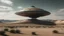 Placeholder: внеземной корабль в пустыне