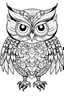 Placeholder: outline art for Owl Owlet coloring pages with sitch, white background, Sketch style, full body, only use outline, toddlers style, clean line art, white background, no shadows and clear and well outlined.