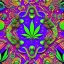 Placeholder: Marijuana, pattern, splash color, bright colors, neon, Psychedelic, detail, 8k, bright light, surreal, flat