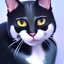 Placeholder: MeowMix, lady, full body, realistic Portrait painting, detailed, medium shot