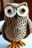 Placeholder: crochet owl, realistic