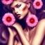 Placeholder: sexy women flowers full image