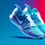 Placeholder: beautiful webite for shoes, ui, ux, ui/ux, nike, blue, white, teal, running person, website