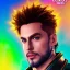 Placeholder: ringleader, full body portrait, front, handsome, Arthur Kulkov headshot, circus, male, Russian, lisa Frank fantasy, detailed matte painting, Yoji Shinkawa Metal Gear portrait, 8k resolution, Golden hour, beeple, neon pastel color palette, interesting detailed storybook fantasy