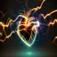 Placeholder: motion blur electric heart