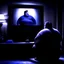 Placeholder: (fineart:1.5, masterpiece1.5) (realism:1.5) award winning picture of award winning fat johnny dep, dark art, , fat man watching tv, tv in frame , third person view