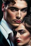 Placeholder: The cover features a stunning, hyper-realistic photograph with a sharp focus on the detailed attire of the mafia boss—a tailored suit exuding power and sophistication. Beside him stands the beautiful girl, her gradient lips and rosy cheeks captured in exquisite hyper-realism, their expressions evoking emotions of passion and depth. The white background accentuates the characters' striking appearances and the fine details of their outfits, creating an aesthetic contrast.