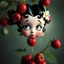 Placeholder: Berry that has the face of Betty Boop, surreal, profound,