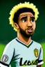 Placeholder: Douglas Louise Brazilian football player cartoon 2d