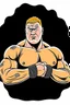 Placeholder: Brock Lesnar American wrestler catoon 2d