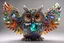 Placeholder: Coloured glass owl set with gemstones, glittering metal stems and gemstone leaves sharp focus elegant extremely detailed intricate very attractive beautiful dynamic lighting fantastic view crisp quality exquisite detail gems and jewels S<AI in sunshine Weight:1 Professional photography, bokeh, natural lighting, canon lens, shot on dslr 64 megapixels sharp focus Weight:0.9