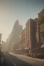 Placeholder: Art deco style architecture cityscape