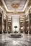 Placeholder: classic interior hotel lobby with marble material