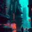 Placeholder: cyberpunk city