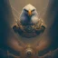 Placeholder: eagle, portrait.intricate detail,.studio ghibli,andrea bonelli,Kilian Eng,Ohrai, Dan Craig character, style.