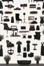 Placeholder: A luxurious company for fashion design with black furniture and black décor