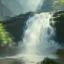 Placeholder: Waterfalls, clouds, max liebermann painting