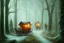 Placeholder: FOREST carriage LANTERN WINTER PATH FALL