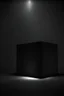 Placeholder: A mockup of a box, rectangular beam shaped, dark background, dark setting, semi dark studio