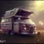 Placeholder: Caravan, ultra realistic, intricate details, ultra highly detailed, shiny, smooth, studio quality, octane render, Surrealism, Triadic colour scheme,glow-stick, ambient lighting,nightclub lighting, polaroid, 100mm, --ar 1:1 --v4