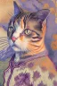 Placeholder: Portrait of a cat by Van Gogh