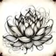 Placeholder: Asian lotus flower, tattoo drawing