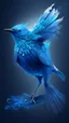 Placeholder: bird made of blue energy