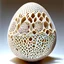 Placeholder: hyper detailed subtractive egg fractal biomorphic design