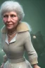 Placeholder: Old grandma withblond hair and she's fat