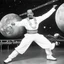 Placeholder: Ice-T as a classical dancer in space, vintage 1970's photo