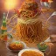 Placeholder: Das Fliegende Spaghettimonster isst einen dönner kebab auf - evolution der spaghettianer