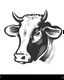 Placeholder: I want a bovine head in vector