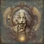 Placeholder: an art nouveau steampunk image of Albert Einstein