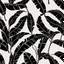 Placeholder: black lines, transparent background,seamless banana leafs wallpaper pattern , vector lines, same lineweight.