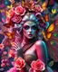 Placeholder: Masterpiece art amazing art picture in Luxurious 3d colorful fractals sharp colors,vibrant colors,neons colors standing pose sweet pose a adorned carnival vampire queen gothic make up,hair silver, golden shiny adorned,in fractals 3d outside ,fractals colorfull,Fully of flowers,butterflies,leaves in 3d outside fractals neons vibrant colorful backgrounds