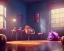 Placeholder: room scene with big color hair monster, realistic photo, sweet, Tim burton style, concept art, smooth, unreal engine 5, god lights, ray tracing, RTX, lumen lighting, ultra detail, volumetric lighting, 3d.