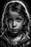 Placeholder: "(high resolution) (dramatic portrait), (little girl), (harsh light), ((up the nose:1.25)), (intense shadows), (contrasting tones), (close-up), (edgy expression), ((emphasized features)), striking eyes, (unique angle), (bold composition), (intense mood), ((contoured features)), (strong personality), (realistic skin texture), (professional photography), (edgy fashion), (creative makeup), ((intense gaze)), (fierce beauty), (sharp details), ((fashion model)), ((high cheekbones)), (intense highlight