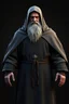 Placeholder: russian monk for a horror , 3d model for a videogame, template, full-length, front face, model, 3d