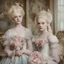 Placeholder: Elle fanning and dakota fanning , as flowers, as Marie-Antoinette