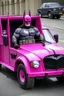 Placeholder: batman in pink truck