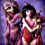 Placeholder: Dark Crystal, fizzgig, hugging, long arms, glamour, bikini